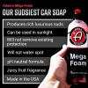 imageAdams Mega Foam Car Wash Soap Gallon  pH Neutral Ultra Concentrated for Foam Cannon Foaming Spray Gun or Bucket  Safe for Wax Sealants ampamp Ceramic Coating  High Suds Car Cleaner16oz