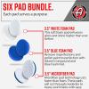 imageAdams Polishes Premium Polisher Pads Bundle  Expertly Designed to Make Polishing and Paint Correction Easier and Quicker  Color Coded to Match with Recommended Polishes or Compounds 55quot Pads35 Pads Bundle