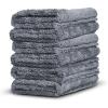 imageAdams Borderless Grey Microfiber Towel 6pk  Premium Ultra Soft Car Detailng Towel Cloths 480gsm  Safe for Car Wash Home Cleaning ampamp Pet Drying Cloths 16 Inch x 16 InchPack of 6