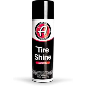imageAdams Polishes Aerosol Tire Shine 12oz  Fast Easy Effective Way to Add Gloss  NoSling Use with or Without Tire Applicator