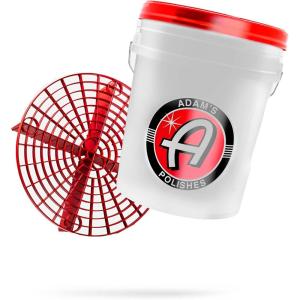 imageAdams Polishes Car Wash Bucket 5 Gallon Bucket  Grit Guard  Gamma Seal Lid Perfect Car Tool for Washing ampamp Garage Storage Stores Car Wash Soap Foam Cannon Foam Gun Microfiber Towels ampamp More5 Gallon Bucket  Grit Guard  Gamma