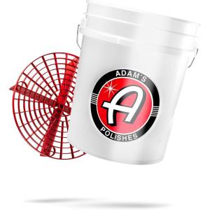 imageAdams Polishes Car Wash Bucket 5 Gallon Bucket  Grit Guard  Gamma Seal Lid Perfect Car Tool for Washing ampamp Garage Storage Stores Car Wash Soap Foam Cannon Foam Gun Microfiber Towels ampamp More5 Gallon Bucket  Grit Guard