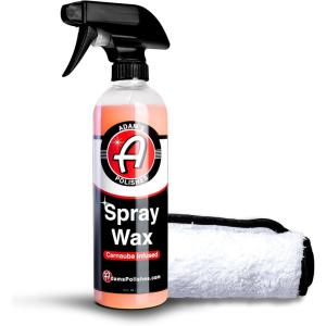 imageAdams Polishes Spray Wax 16oz  Premium Infused Carnauba Car Wax Spray For Shine Polish ampamp Top Coat Paint Protection  Car Wash Enhancer ampamp Clay Bar Lubricant  Car Boat Motorcycle RV Detailing8 Fl Oz Pack of 2