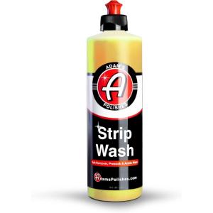 imageAdams Polishes Strip Car Wash Soap 16 oz  Sealant ampamp Wax Remover Shampoo Salt Remover Presoak ampamp Acidic Wash  Thick Suds For Use Cleaning Kit Foam Cannon Foam Gun Sponge Mitt Chamois16 Fl Oz Pack of 1