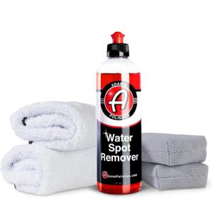 imageAdams Polishes Water Spot Remover  Hard Water Stain Remover for Glass Shower Doors Paint Windows Car Detailing  Calcium Magnesium ampamp Soap Scum RemoverCombo Kit