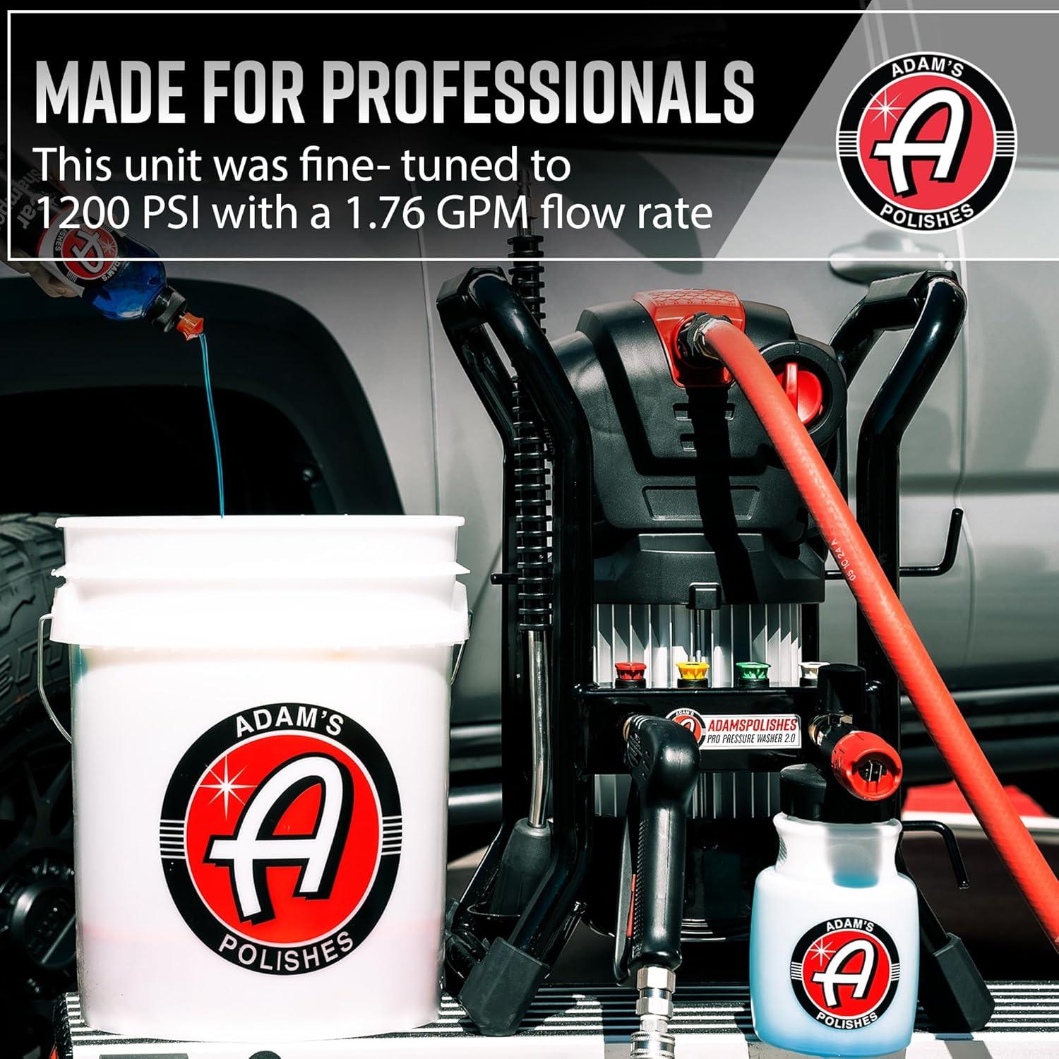 imageAdams Pro Series Electric Pressure Washer 20 Complete Kit  Professional Powerful Detailing Car Washing Pressure Sprayer Includes Snub Nose Wall Mount ampamp Pressure Washer Tips  1200 PSI 176 GPMPro Series 20