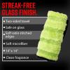 imageAdams Polishes Microfiber Glass Cleaning Towel  Two Sided Streak Free Glass Cleaning Towel  Soft Satin Stitched Edges 540 GSM 2 Pack2 Pack