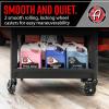 imageAdams Polishes Professional Detail Cart Powder Coated Metal Car Detailing Cart for Garage  Storage Space Rolling Premium Locking Casters Polisher Holders Heavy Duty Workshop Detailers GaragePremium Detailing Cart