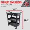 imageAdams Polishes Professional Detail Cart Powder Coated Metal Car Detailing Cart for Garage  Storage Space Rolling Premium Locking Casters Polisher Holders Heavy Duty Workshop Detailers GaragePremium Detailing Cart