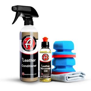 imageAdams Polishes Leather Rejuvenator Oil 4oz  Cleans Hydrates Protects All Leather Types Colors ampamp Ages  Non Sticky Non Greasy ampamp Non SiliconeBasic Kit