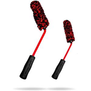 imageAdams Polishes Angled Wheel Detailing Brush  Car Cleaning Wheel Brush  Use WWheel Cleaner Rim Cleaner Chrome Cleaner  Car Wash Brush Cleans Brake Dust from Barrels ampamp Hard to Reach Areas BundleBundle