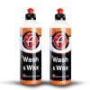 imageAdams Wash ampamp Wax 2Pack  Car Wash Soap Infused with Pure Carnauba Car Wax Polymers  Car Cleaning Formula WPaint Protection  Use in 5 Gallon Bucket Foam Cannon Foam Gun ampamp Car Detailing Brush Kit  RV Boat Marine Vehicle Wash