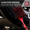 imageAdams Wheel ampamp Tire Brush Kit 3Item  Includes Wheel Brush Tire Brush ampamp Barrel Brush for Cleaning Rubber Plastic Chrome Metal Aluminum Rim ampamp Spoke Surfaces2Item