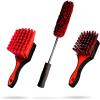 imageAdams Wheel ampamp Tire Brush Kit 3Item  Includes Wheel Brush Tire Brush ampamp Barrel Brush for Cleaning Rubber Plastic Chrome Metal Aluminum Rim ampamp Spoke Surfaces3Item