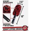 imageAdams Polishes Wheel Spoke Brush  Ergonomic Comfortable Design Makes Cleaning Tough to Reach Areas Easier  Cleans Behind Wheel Spokes Inner Barrel Brake Calipers ampamp More