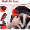 imageAdams Detailing Wheel Brush Bundle  Car Cleaning Brushes for Wheel amp Tire Cleaners  Includes Adams Wheel amp Tire Brush Lug Nut Brush amp Large Angled Brush Brush Bundle