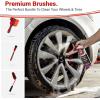 imageAdams Detailing Wheel Brush Bundle  Car Cleaning Brushes for Wheel amp Tire Cleaners  Includes Adams Wheel amp Tire Brush Lug Nut Brush amp Large Angled Brush Brush Bundle