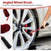 imageAdams Detailing Wheel Brush Bundle  Car Cleaning Brushes for Wheel amp Tire Cleaners  Includes Adams Wheel amp Tire Brush Lug Nut Brush amp Large Angled Brush Brush Bundle