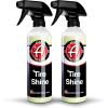 imageAdams Polishes Tire Shine 2Pack  Easy to Use Spray Tire Dressing W SiO2 for Glossy Wet Tire Look wNo Sling  Works on Rubber Vinyl amp Plastic  USA Made