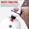 imageAdams One Step Polishing Pad 65  Blended Wool amp Microfiber Cuts amp Finishes in One Step  Color Coded to Match with Recommended Polishes or CompoundsWhite Polish Pad