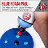 imageAdams One Step Polishing Pad 65  Blended Wool amp Microfiber Cuts amp Finishes in One Step  Color Coded to Match with Recommended Polishes or CompoundsBlue Compound Pad