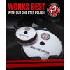 imageAdams One Step Polishing Pad 65  Blended Wool amp Microfiber Cuts amp Finishes in One Step  Color Coded to Match with Recommended Polishes or CompoundsOne Step Polishing Pad