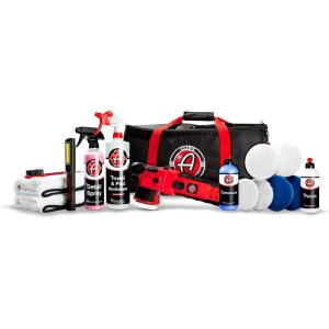 imageAdams 12mm SK Pro Car Polisher Kit 16 Item  Professional Buffer Polisher for Car Detailing amp Scratch Repair  Includes Microfiber Towels Polish Compound Pads Tools Carry Tote amp More