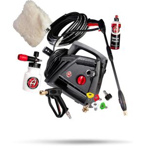 imageAdams Polishes Compact Pressure Washer Upgrade Complete Kit  Powerful Lightweight Portable Electric Pressure Washer Sprayer Max 1500 PSI 12 GPM for Car Home Auto Patio RV Motorcycle amp Garage