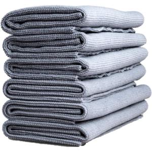 imageAdams Polishes Edgeless Microfiber Utility Towel  Edgeless Microfiber Design with Tight Weave Fibers  Great All Purpose Detailing Towel 6 Pack6 Pack